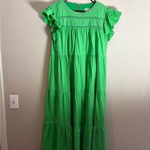 Layerz Vibrant Green Maxi Dress